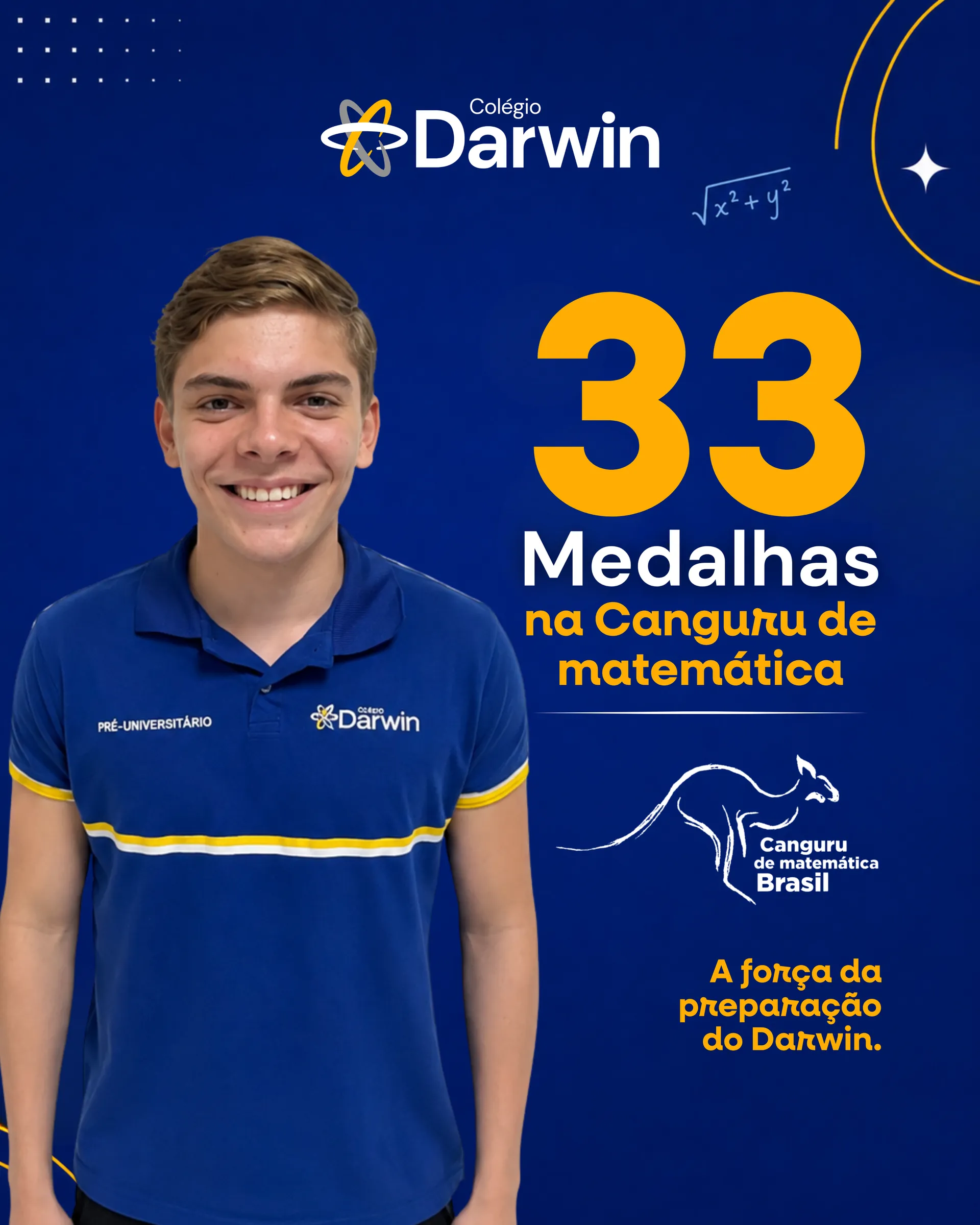 33 medalhas na Canguru de Matemática Brasil no Colégio Darwin