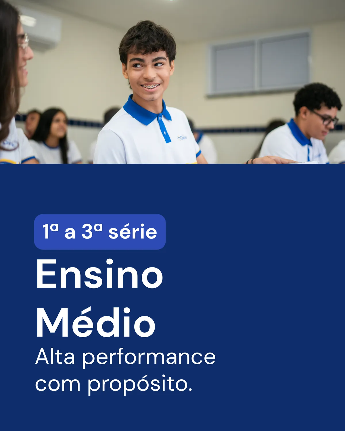 Ensino Médio no Colégio Darwin, 1ª à 3ª série, alta performance com propósito