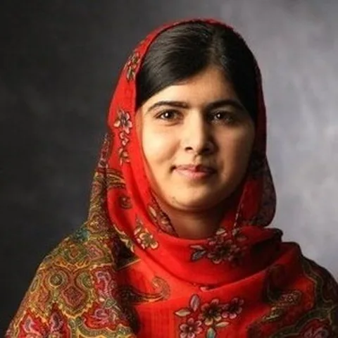Retrato de Malala Yousafzai