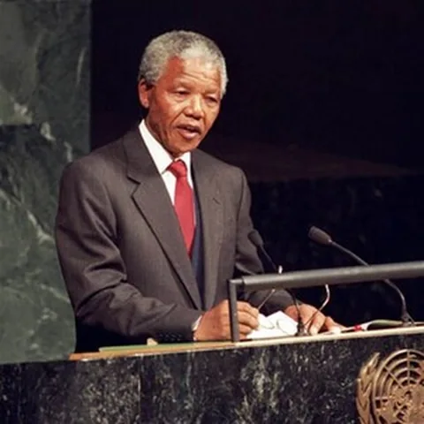 Retrato de Nelson Mandela